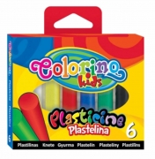 Пластилін Colorino Стандарт 6 кольорів