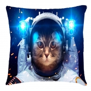 Подушка 3D "Кот космонавт у скафандрі"