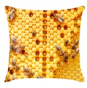 Подушка 3D "Бджоли та мед"