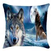 Подушка 3D "Волки"