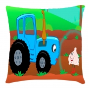 Подушка Синий трактор и чеснок