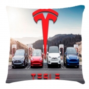 Подушка Tesla на зарядке