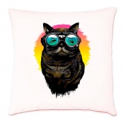 Подушка "Кіт у окулярах для плавання"