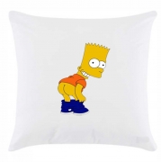 Подушка детская с рисунком "Барт Симпсон"