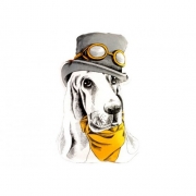 Подушка-игрушка "Собака в шляпе"
