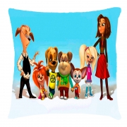 Подушка с 3д рисунком семья Барбоскиных