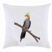 Подушка з картинкою "Папуга Корелла" на гілці
