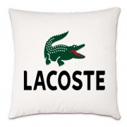 Подушка с логотипом "Лакоста"