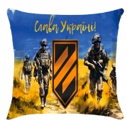 Подушка з принтом 3Д "Слава Україні"