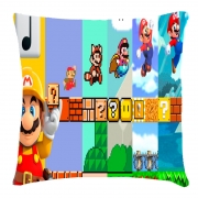 Подушка с принтом 3Д "Супер Марио"