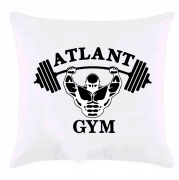 Подушка с принтом "Atlant Gym"