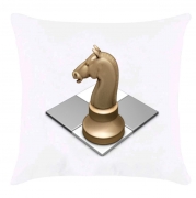 Подушка с шахматной фигурой "Конь"