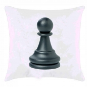 Подушка с шахматной фигурой "Пешка"