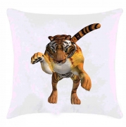 Подушка тигр в прыжке