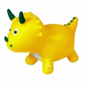 Прыгун резиновый желтый "Динозавр"