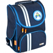 Ранец школьный каркасный синий ТМ Tiger