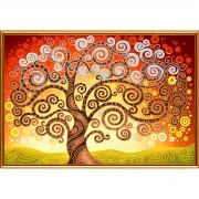 Рисунок-схема для вышивки бисером(атлас) "Дерево счастья"