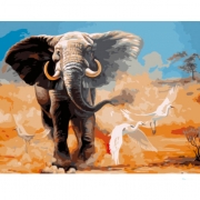 Роспись красками по номерам "Слон"