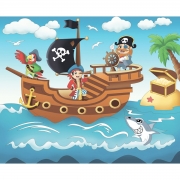 Роспись по холсту "Пиратское приключение"