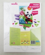 Роспись по холсту для ребенка "Озорная панда"