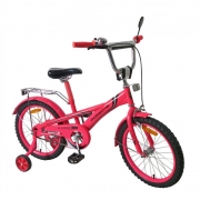 Рожевий дитячий велосипед 