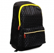 Рюкзак чёрный с жёлтыми молниями
