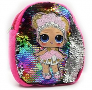 Рюкзак детский розовый с пайетками "ЛОЛ"