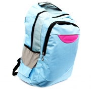 Рюкзак в голубых с розовым тонах