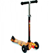 Самокат MINI Best Scooter чорний з помаранчевим