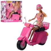 Шарнирная кукла Defa Lucy на скутере