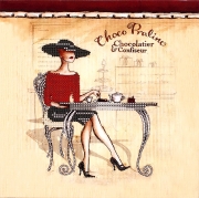 Схема-малюнок для вишивки бісером "За столиком в кафе"