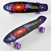 Скейт детский Best Board со светящимися колесами