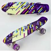 Скейт Best Board со светящимися колесами