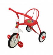 Трехколесный детский велосипед со спинкой