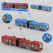 Тролейбус іграшковий на батарейках