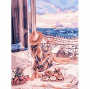 Творчество картина по номерам "Отдых в Париже"