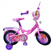 Велосипед 12" для дівчинки зі страхувальними колесами "Софія"