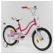 Велосипед 16" дюймов 2-х колёсный "CORSO" Розовый