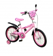 Велосипед 16" розовый с доп колесами "Like2bike Active"