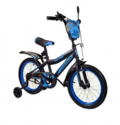 Велосипед 2-х колёсный 16" чёрно-синий "Like2bike Dark Rider"