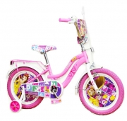 Велосипед детский 16" для девочки розовый "Принцесса"