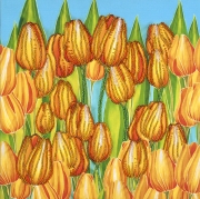 Вышивка бисером "Радостные тюльпаны"