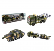 Військова машина евакуатор із танком